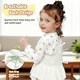 EOAMGO Weaning Bibs With Sleeves, Waterproof Feeding Bib For Baby & Toddler, Long Sleeve Coverall Apron 3 Pack, Easy Clean Unisex Bib With Pocket (Multicolor, L) - Image 5