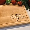 Personalized Cutting Board for Couple Wedding Bridal Shower Engagement Housewarming Anniversary Birthday Christmas Gift Idea for Women and Men Custom Wood Engraved Cutting Block