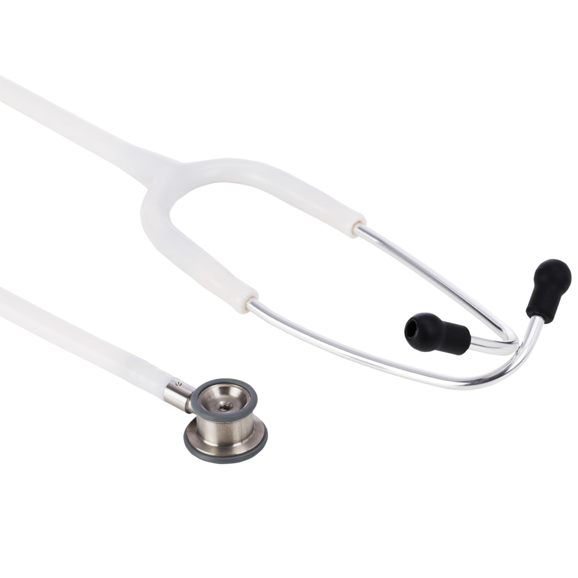 Riester - Estetoscopio Duplex 2.0, alto rendimiento acústico, con placa por nombre, aceitunas de recambio y membrana, acero inoxidable, neonatal, blanco, 32340