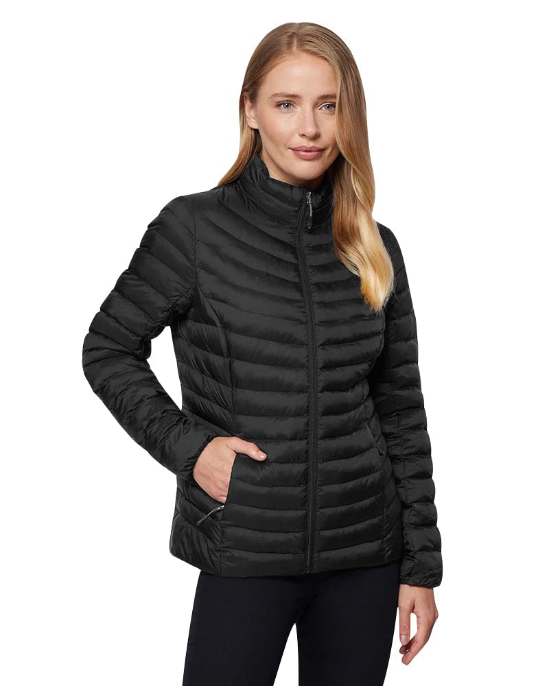 32 Degrees Women's Lightweight Recycled Poly-Fill Packable Jacket | Layering | Zippered Pockets | Water Repellent