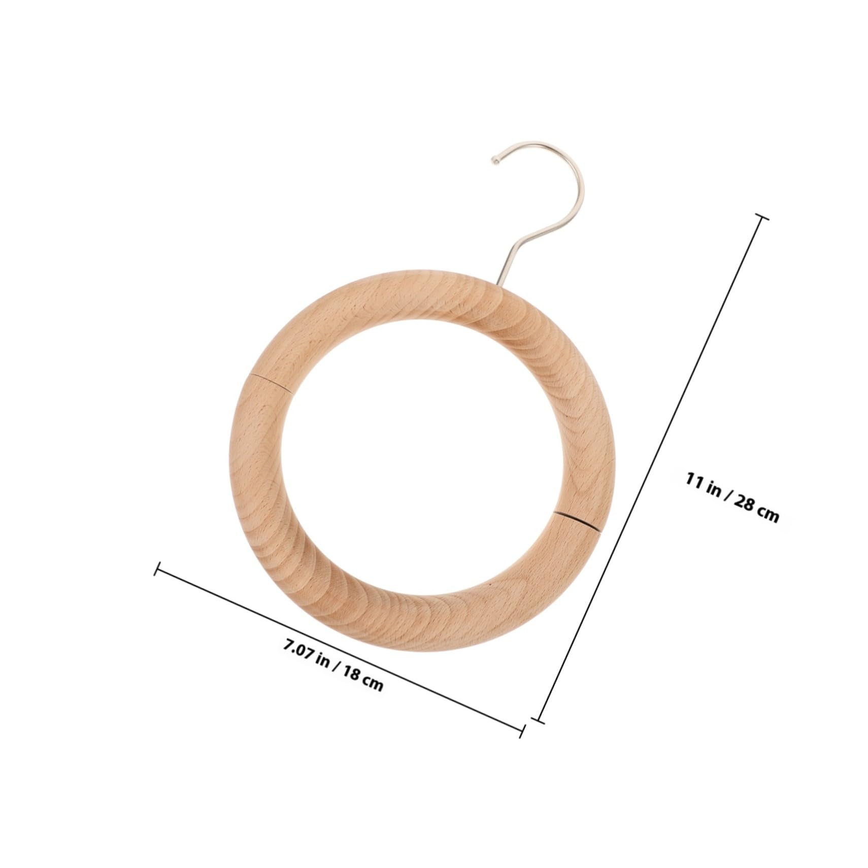 Percha para Bufandas Diseño Magnético, Madera E Hierro, para Sujetar la Ropa y Organizar Armario en Casa