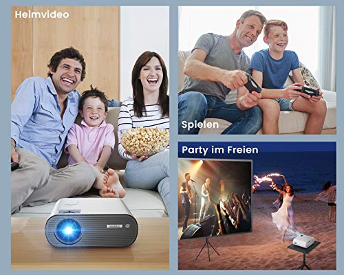 Mini-beamer, wifi, bluetooth, led-videobeamer, Full HD, ondersteuning, 1080p, thuisbioscoop-beamer, 300 inch display, compatibel met Fire Stick, PS5 draagbare projector - Image 7