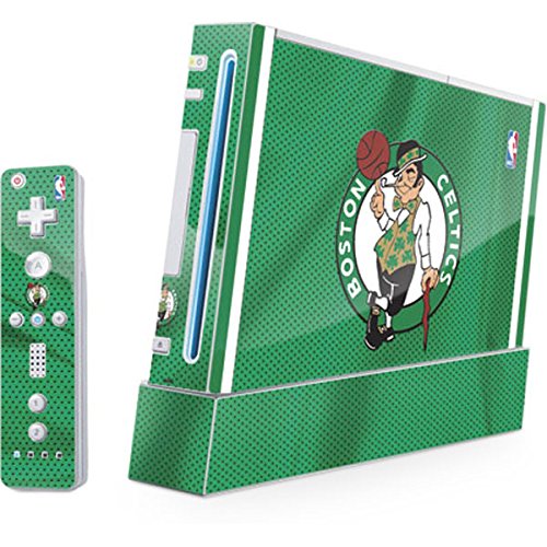 Skinit Decal Gaming Skin Compatible with Wii (Includes 1 Controller) - Officially Licensed NBA Boston Celtics Design