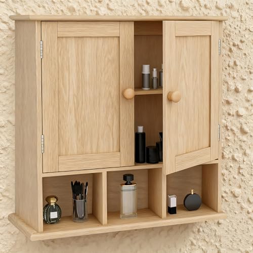 TaoHFE Wall Cabinet with a Natural Wooden Color finish