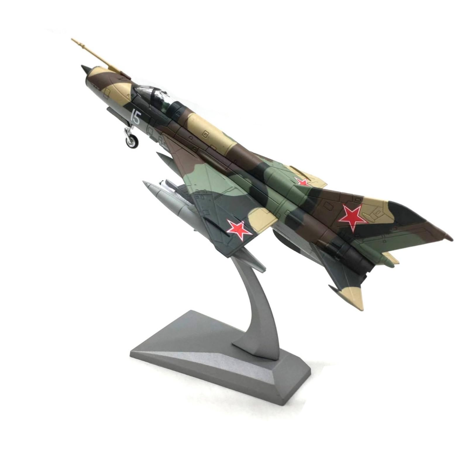 Baoblaze Simulated Aircraft Modelo de Avión de Aeronave Militar a Escala Maqueta de Colección Avión de Exhibición Aleación Sólida con Transparente