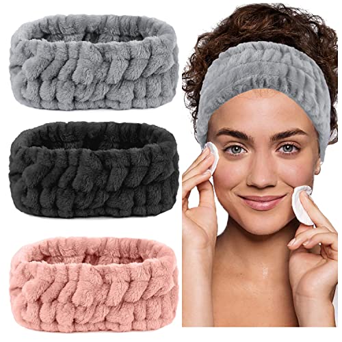 TYSSELY Spa Headbands for Washing Face Makeup Skin Care Headband Women Bubble Facial Beauty Headbands Puffy Shower Towel Band Hair Headband
