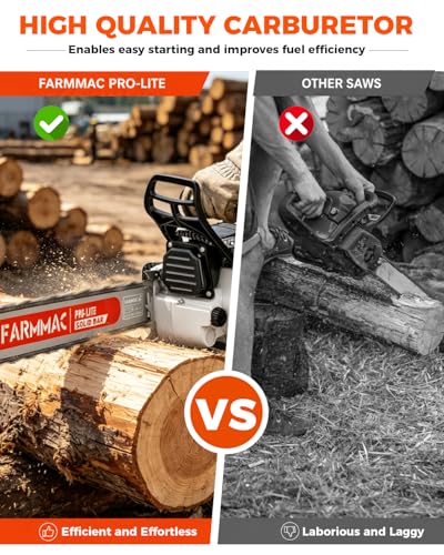 FARMMAC F380W 72cc Gas Chainsaw