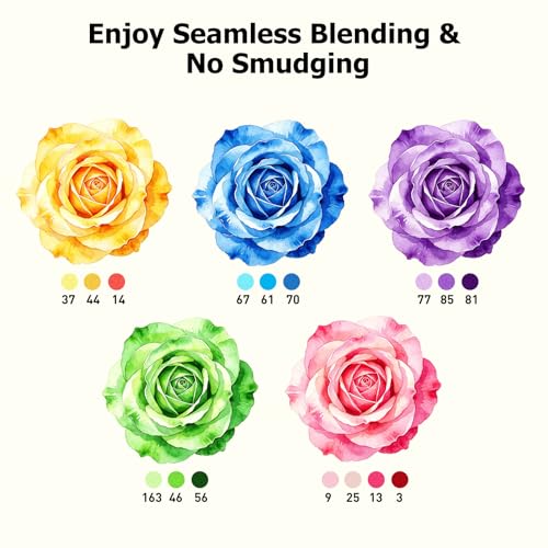 Image of WELLOKB Alcohol Markers, 80 Colors, Dual Tip, Permanent Art Markers with Case for Adults Coloring, Illustrations, Sketching, Book Painting, Card Making