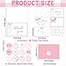 48 Pack Pink Bow Thank You Cards with Envelopes Stickers Bow Theme Paper Greeting Cards Coquette Bow Business Cards Blank Note Cards for Girls Bridal Baby Shower Birthday Party Wedding 6 x 4In