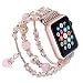 Produktbild Seanando modisches elastisches Stretch-Armband, mompatibel mit iWatch-Armband 38 mm/40 mm/42 mm/44 mm, für iWatch Serie 4/3/2/1, alle Versionen