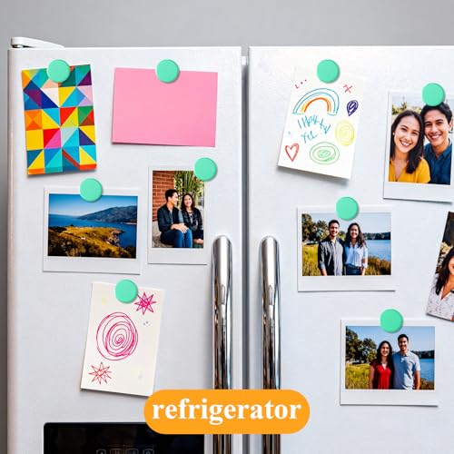 Imanes redondos verdes fuertes para refrigerador 10 piezas miniatura 6