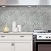 Peel and Stick Classic Linear Grey White Stone Mosaic Tile Kitchen Backsplash Bathroom MTO0213
