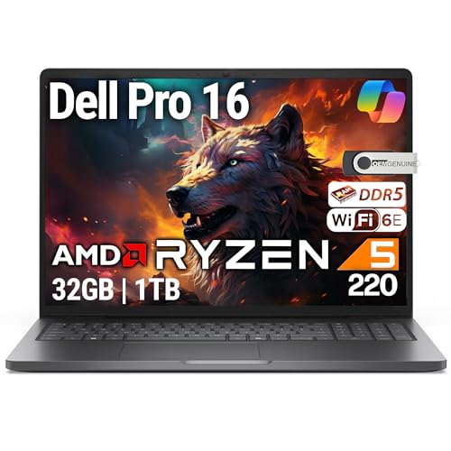 Dell Pro 16 FHD 16' Display Business Laptop, AMD...