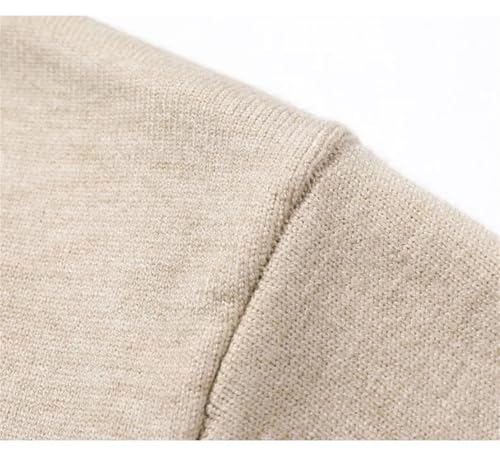 Disimlarl Men Knitted Cardigan Sweaters Solid V Neck Slim Sweatercoat Casual Button Cardigan Sweaters4