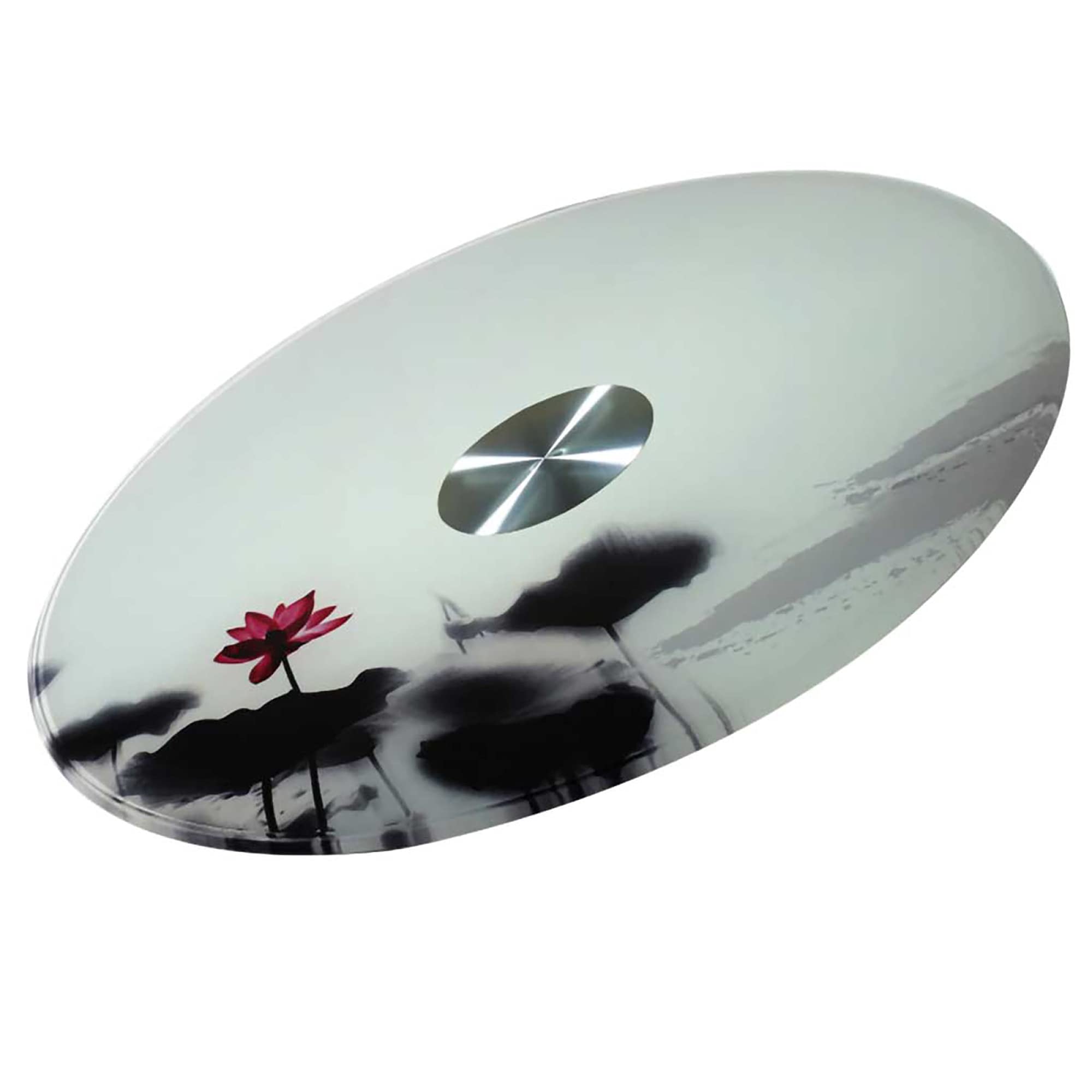 MIZP Plato Giratorio de Cristal Bandeja Giratoria de Vidrio Templado Silencioso Estable Seguro de Usar Comparta la Comida FáCilmente FáCil de Limpiar/Como se muestra / 70cm
