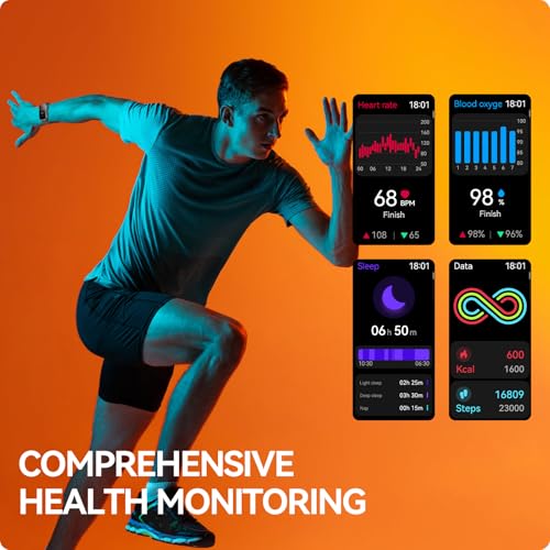 Anyloop Fitness Tracker With 24/7 Heart Rate/Swimming/Sleep/Calorie/Step Tracker, Ip68 Waterproof Smart Watch 100+ Sports Modes thumb #6