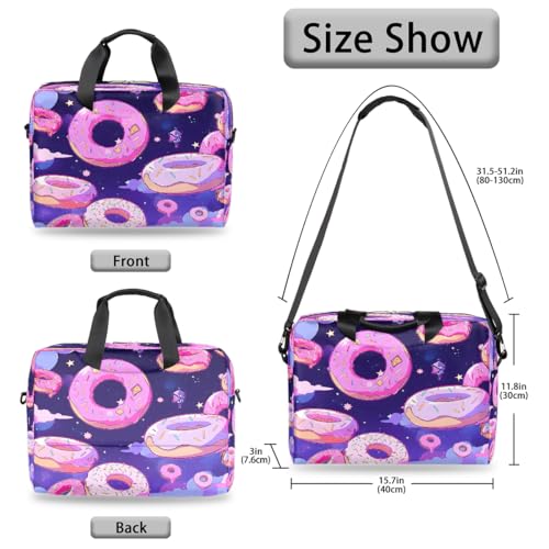 Bolso para laptop unisex 15.6-16 pulg púrpura con diseño miniatura 6