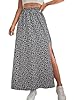 Avanova Women Midi Skirts Boho Floral Slit Split R... #3