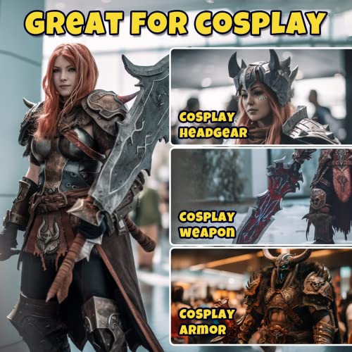 image for White Foam Sheets Roll, Premium Cosplay EVA Foam Sheet 8mm Thick,13.9