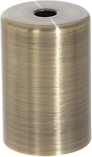 B&P LampÂ® 2-1/2 Inch Tall Steel Socket Cup Cover for E26 Medium Base Sockets, Antique Brass Finish