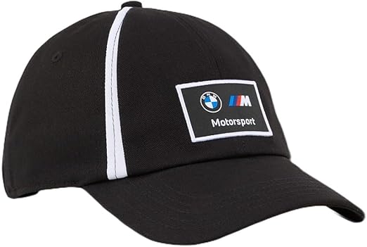 PUMA - Unisex BMW MMS Heritage Dad Cap, Color Black, Size: O/S