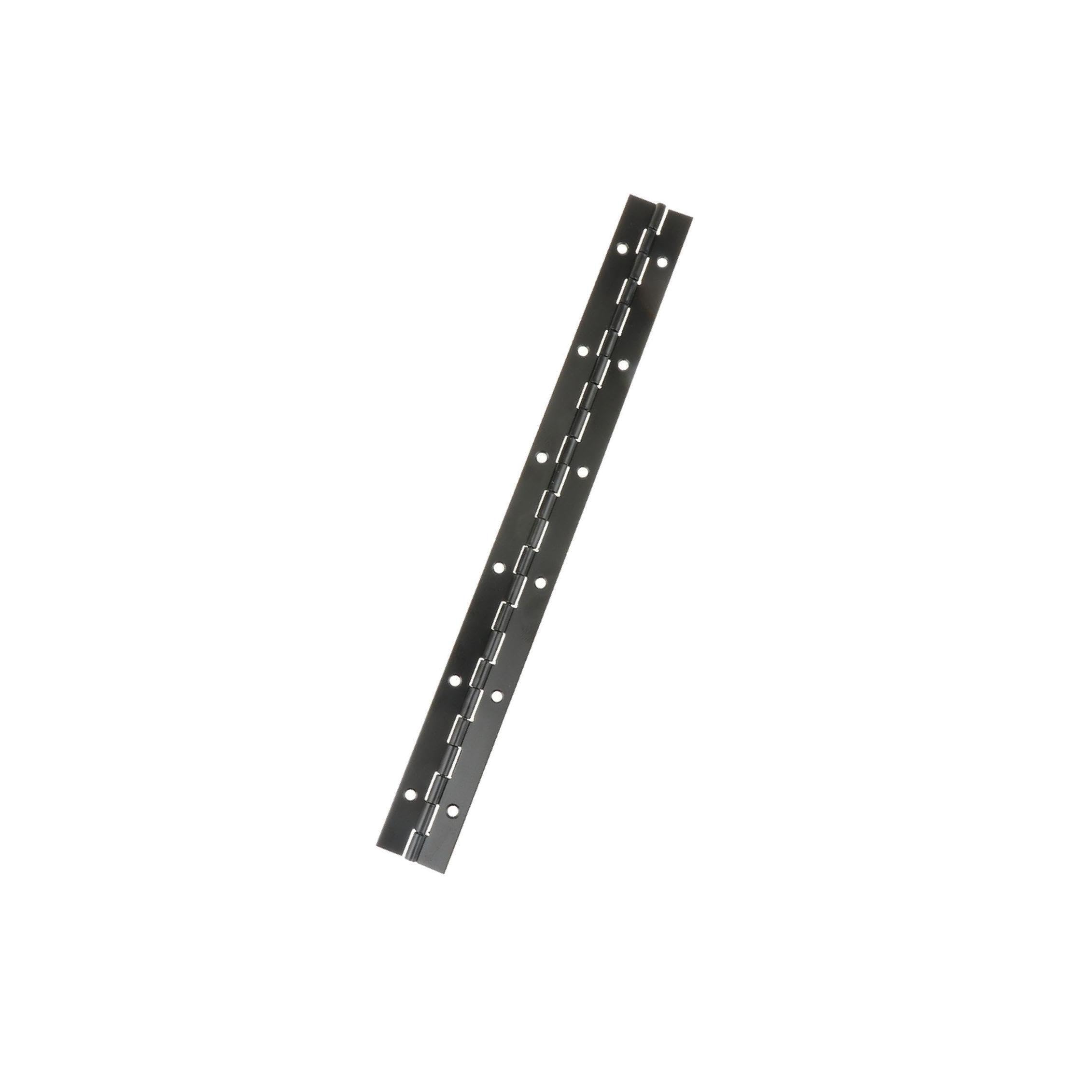 PUXZYAX Robust Stainless Steel Heavy Duty Continuous Hinge Piano Hinges with Holes Cabinets Tool Cases and Wooden Boxes Heavy Duty Piano Hinge with Holes for Cabinet, Black, 300x30x1mm