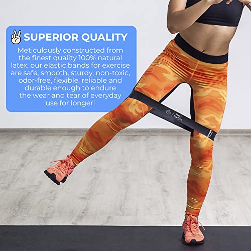 Resistance Bands For Working Out- 5 Pack Exercise Bands With 5 Resistance Levels- Resistance Band Set With Carry Bag- Elastic Workout Bands For Stretching- Fitness Bands For Yoga, Pilates… #TOP6