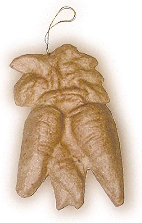 INNSPIRO Papier-Mache Pendant with Relief Carrots 10 cm., Crafts, Creative Activities and Gifts, to Personalize and Decorate.