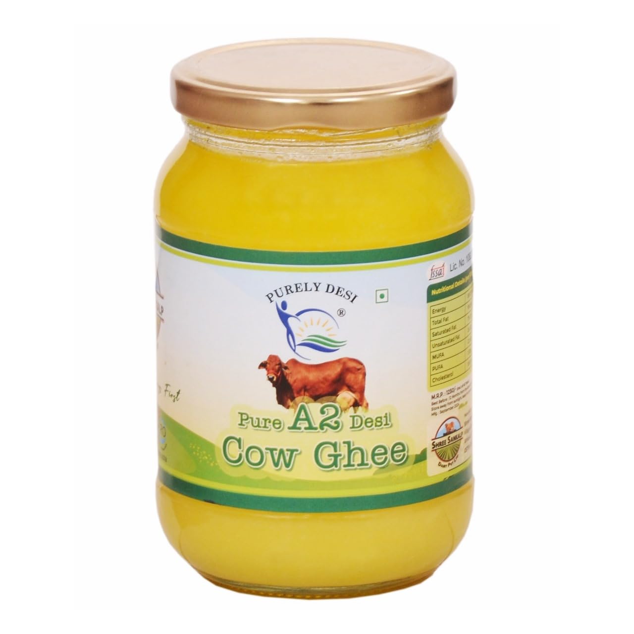Purely Desi® A2 Desi Cow Ghee 1 kg | Ghee | Cow Ghee Vedic Bilona Method -Traditional Curd Churned -Lab Tested -Organically Made Danedar Ghee -Grass Fed Cow -Glass Jar | Pure, Natural & Healthy Ghee (1 Kg) (B0D5Y8531J) Amazon Price History, Amazon Price Tracker