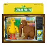 Super7 Sesame Street Reaction Figures - Big Bird and Mr. Snuffleupagus 2-PK Action Figure