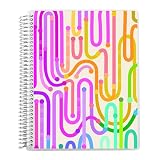 Erin Condren 8.5” x 11” Lined Spiral Notebook, College-Ruled Layout with 80 Lb. Paper, Journey Cover, 160 Lined Notebook Pages, Platinum Coil, Stickers Included