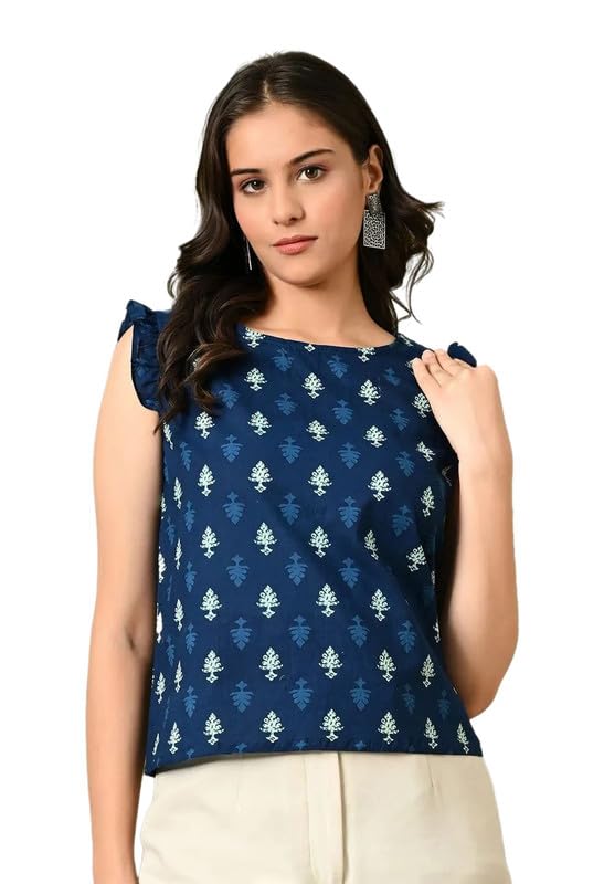 deckedup Women's Sleeveless Printed Casual Top-picture-10