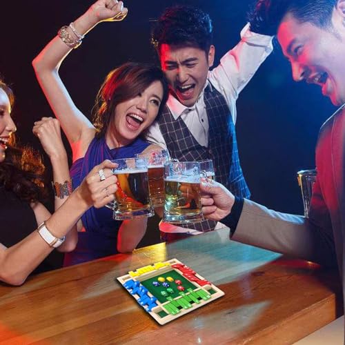 Image of Shut The Box Dice Game 1-4 Players 10 Numbers Wooden Dice Game Traditional Bar Table Mat Game Enhances Math and Decision-Making Skills for Kids and Adults