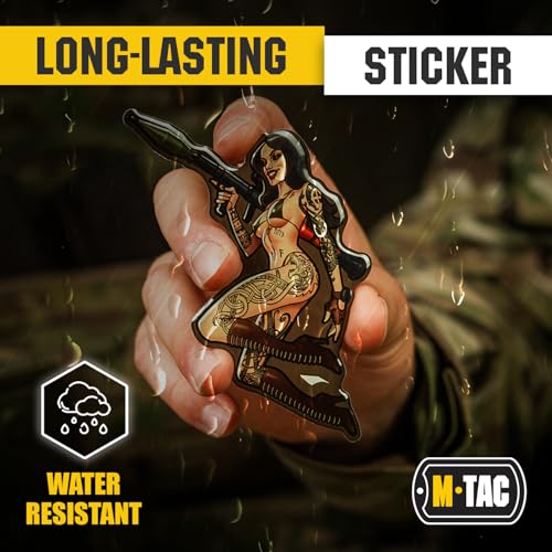 Image of M-Tac Morale Sticker Tactical Girl - 3D Tactical Military Sticker for Laptop, Tablet, Phone, Notebook, Car Bumper, Hard Hat (№9 RPG Skandinavik)