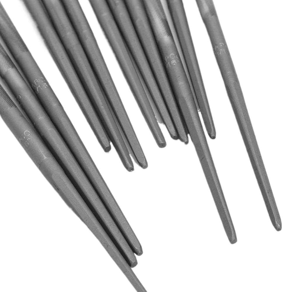 Limes rondes pour tronçonneuse, 12 pièces, 4.8mm, compatibles avec les outils d'affûtage de scie à chaîne