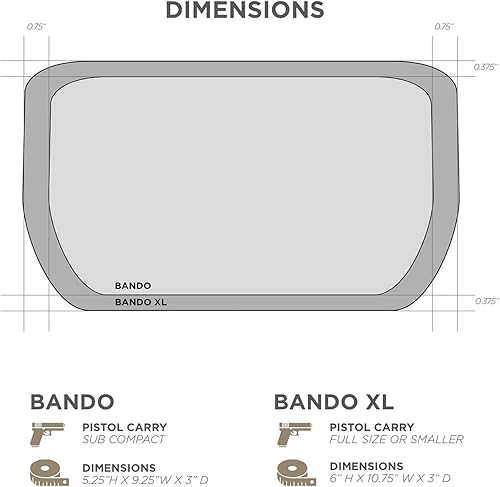 Miniatura 2 de Eberlestock Bando Bag - Cangurera táctica para hombre con cinturón ajustable, bolsillos con cremallera, bolsa compacta y ligera para cinturón