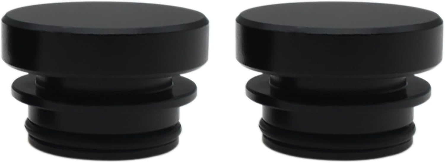 2PCS Dustproof Cigarette Lighter Socket Cover Cap Black Cigarette Lighter Plug Parts Aluminum Car Accessories for Most Car Power Port Outlet