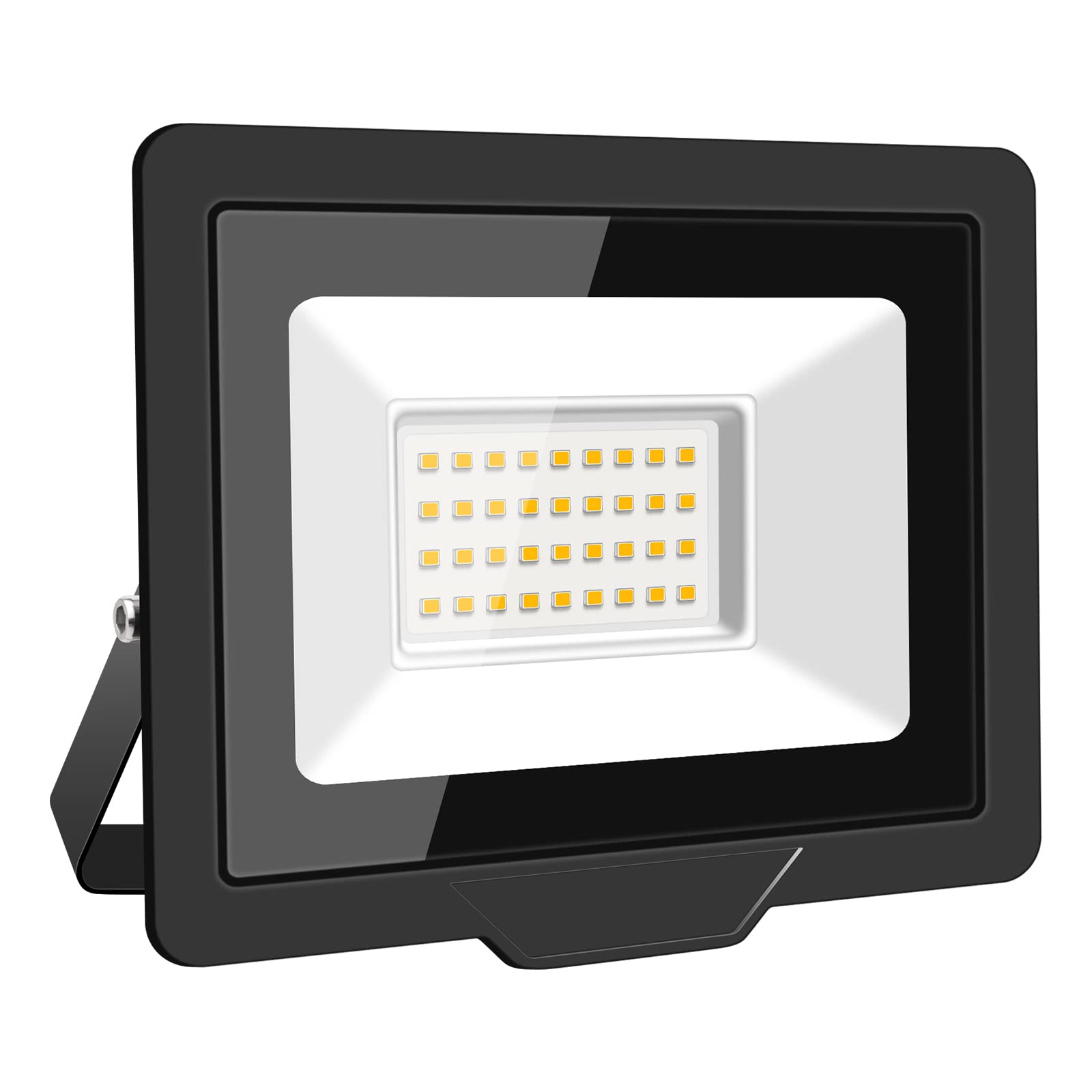 Willpower LED Security Lights Outdoor 30W 3000LM LED Floodlights IP66 Waterproof Warm White 3000K 85V-265V Wall Light for Garden Backyard Garage Back Door Yard Lawn Court Patio