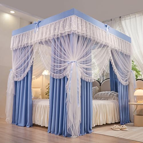 Cortinas opacas con toldo de cama para dormitorios compartidos y privacidad total 2
