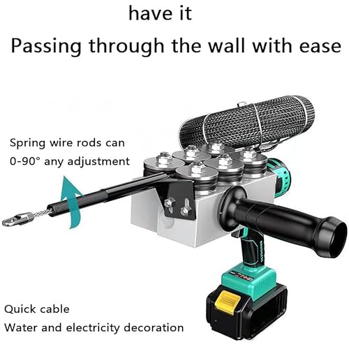 Máquina automática de cableado para evitar atascos de cables en la pared 5