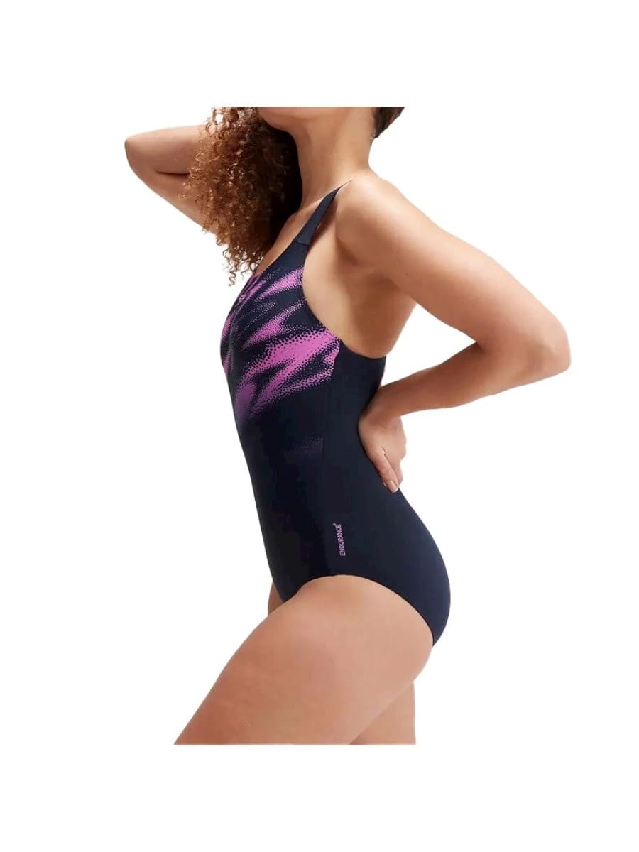 Speedo HyperBoom Placement Muscleback - Bañador para mujer, color rosa