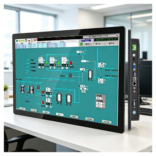 Image of 18.5 inch Touchscreen Industrial Panel PC, IP65 Waterproof All-in-One, 8GB+256GB SSD, VESA Mount for Smart Home