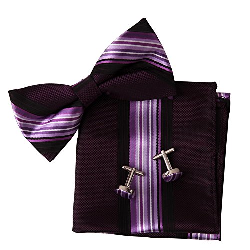 Epoint Silk Men'S Bowtie Pre-Tied Bow Ties 25.6