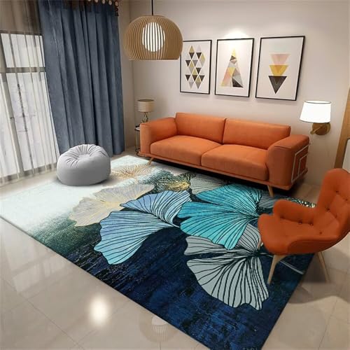 Tapis de protection sol fin bleu 200x250cm contre rayures