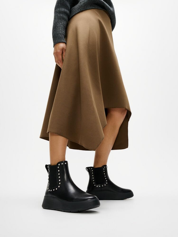 Fitflop F-Mode Gem-Trim Leather Flatform Chelsea Boots, Botas Estilo Mujer