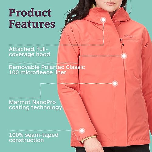 MARMOT Women's Ramble 3-in-1 Component Jacket - Recycled Waterproof Shell with Hood and Removable Insulated Thermal R Liner4