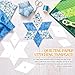 Chiisong 400 Pcs 3 Sizes Paper Piecing Paper for Quilting 1'' 1.5'' 2'' Quilting Templates Piecing Supplies Shapes Template for DIY Patchwork Sewing Crafts(Diamond 60 Degrees)
