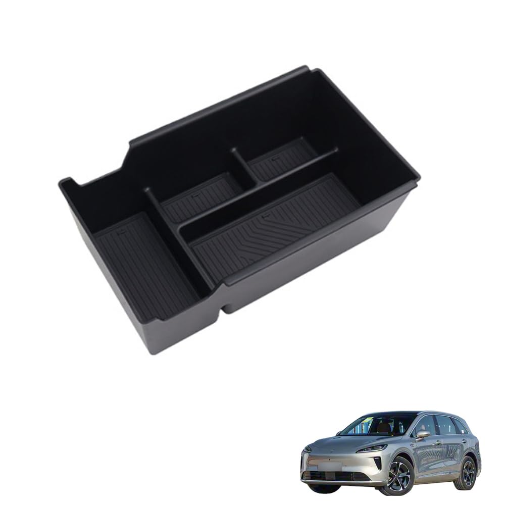 Mswbkhvui Normal Car Center Console Storage Box, For Mg S6 Ev 2025 Car Armrest Organiser Tidy Compartment With Easy Clean Interior Accessories