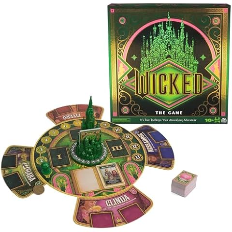 Spin Master Games, Wicked The Game, Based on New Movie Wicked, Strategy Game, Kids Games, Family Game Night, for Fans of Musicals Ages 10+ Cover
