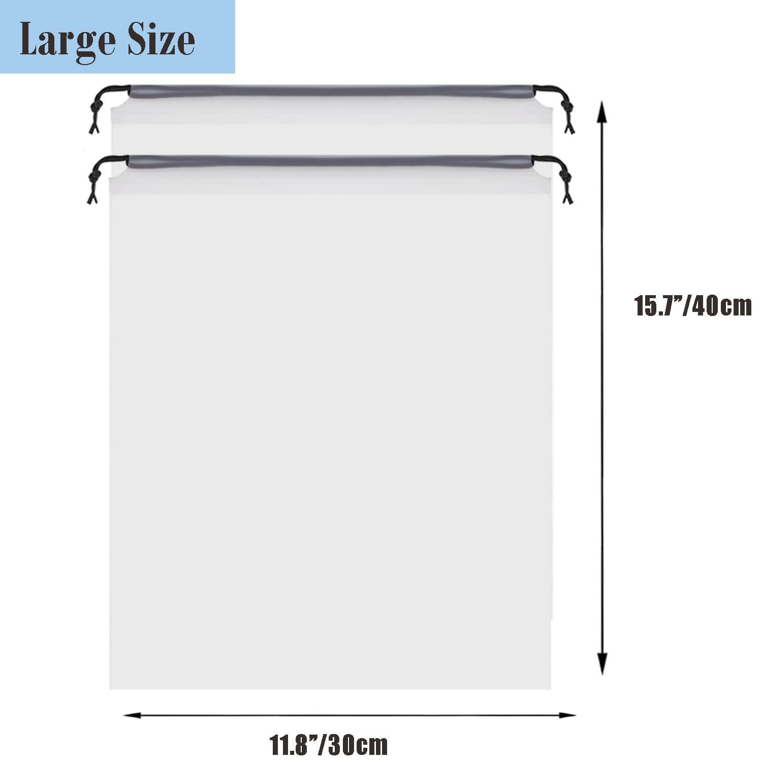 20Pack Shoe Bags for Travel,30 * 40CM Clear Drawstring Travel Shoe Bags for Packing, Waterproof Dustproof Portable Travel Shoe Storage Bag with Rope for Men and Women